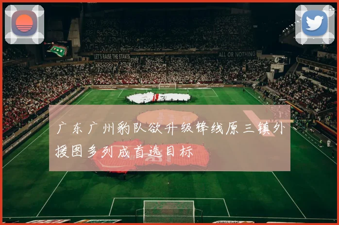 广东广州豹队欲升级锋线原三镇外援图多列成首选目标